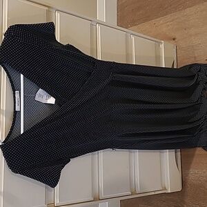 NWT Black with white polka dots dress